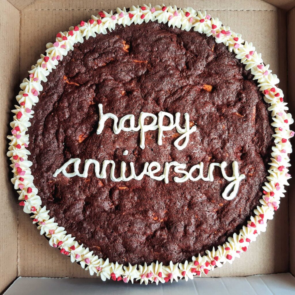 Delicious home-baked cookies. Choc chip cookie cakes