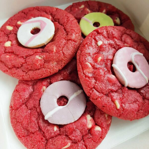 Pink party ring Fiesta cookies